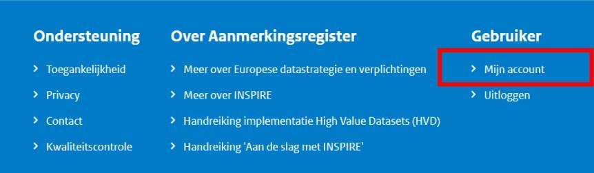 Afbeelding met screenshot uit het aanmerkingsregister