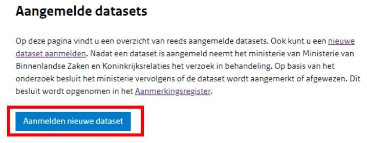 Afbeelding met screenshot uit het aanmerkingsregister